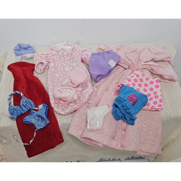 Other - Vintage Barbie Clothing Dresses, Swimsuit, And P.J.s Lot